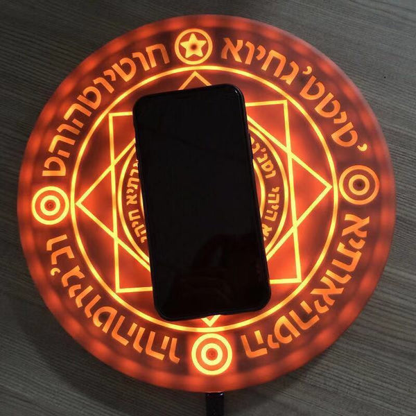 Magic Array 2nd‑Gen Wireless Charger – 10 W Fast Qi Pad with Animated LED “Magic Circle” & Smart Chip