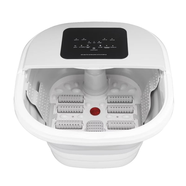 Smart Foldable Foot Spa Massager with Heat & Rollers – 8L Large Capacity, 420W Power, Remote Control